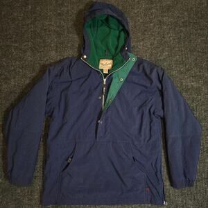 Vintage woolrich half zip hooded jacket. mens Medium